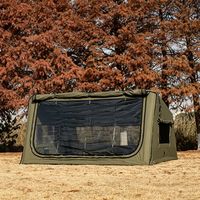 Tente gonflable en coton TC, ouverture automatique rapide, abri portable imperméable et résistant au vent pour le camping, le jardin et la randonnée
