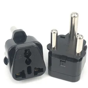 Adaptor steker Universal ke Afrika Selatan lebih besar dengan CE tipe M bulat besar 3 pin 15a steker daya pengisian