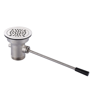 Twist LEVER bồn rửa tay <span class=keywords><strong>drainer</strong></span> mà không có overflow Outlet Brass bồn rửa nhà bếp mở chất thải XẢ VAN cho thương mại nhà bếp - Product Image 2