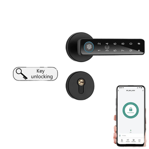 ग्राफिटी स्मार्ट गोलाकार कार्यालय एंटी-चोरी फिंगरप्रिंट अनलॉक अनलॉक इलेक्ट्रॉनिक लॉक लकड़ी के दरवाजे के लिए इलेक्ट्रॉनिक लॉक - Product Image 5