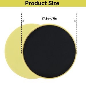 Disque de glisse de Pilates écologique en ABS, tapis de fitness à domicile pour l'entraînement du tronc, pour adultes unisexes, exercices musculaires abdominaux - Product Image 2