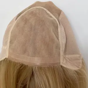 Snelle Levering Medische Pruik Zijden Top Full Lace Pruik Met Hoogtepunt Blond Kleuren