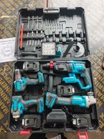 Ensemble d'outils multifonctionnels sans balais haute puissance 5 pièces, kit d'outils électriques portables à batterie lithium
