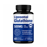 VitaHall Capsules de Glutathion Liposomal en Gros 500mg Haute Absorption Éclaircissement de la Peau Anti-Âge Complément à Marque Blanche