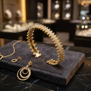 Bracelet chaîne en laiton plaqué or de haute qualité RAKOL BP3061 avec breloque fourche en zircon, bijou rond - Product Image 3