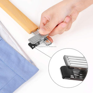 Homex | Logo Customize Pants <strong>Hanger</strong> with <strong>Clips</strong> Cintre Pour Pantalons - Product Image 3