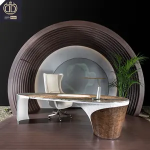 Set di mobili da tavolo per ufficio grande presidente di alta qualità ceo luxury modern design executive office desk