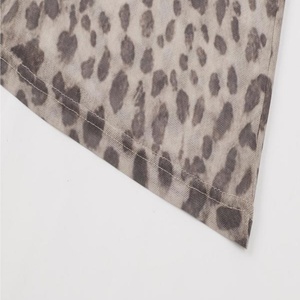 Jupe longue personnalisée unie à imprimé léopard pour femme, style élégant pour soirées - Product Image 4