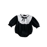 Combinaison à manches longues pour bébé fille, style japonais, style demoiselle d'honneur, automne, volants doux, combinaison pour nouveau-né
