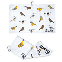 Serviette de golf en microfibre gaufrée avec logo personnalisé brodé, super absorbante, sublimation, clip mousqueton robuste