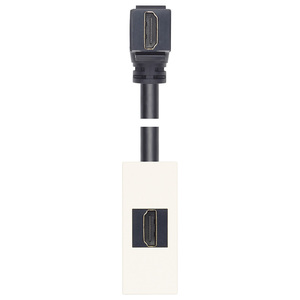 ช่องเสียบ HDMI 2.1b พร้อมสายเคเบิล 90 องศา สีขาว ความยาว 6.2 มม. - Product Image 1