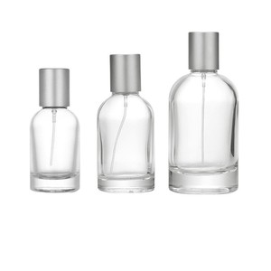 En Stock: Botella de Perfume de Vidrio Transparente de 100 ml, Botellas de Spray Plateadas, Botella de Vidrio de Lujo para Spray - Product Image 6