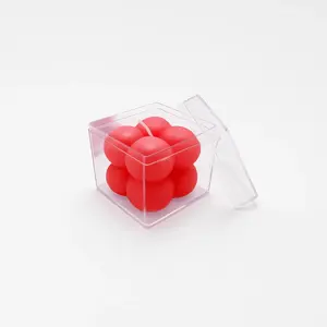 MUMHANE Boxed 50 <b>Red</b> Bubble <b>Candles</b> - Product Image 3