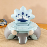 Chaise haute multifonctionnelle pour enfant avec motif d'animaux 3D, rembourrage en coton PP, tissu technique imperméable, plateau amovible, anti-chute, unisexe