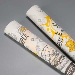 Papel Sandwich Biodegradable de 16GSM con Logotipo Personalizado, Antigrasa, para Envolver Alimentos como Shawarma, Hamburguesas, Pan y Otros Alimentos, Sin Recubrimiento - Product Image 4