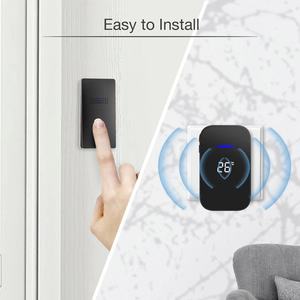 Sonnette intelligente sans fil 38 chansons pour la maison Sonnette de porte intelligente à prise de 150m avec affichage de la température - Product Image 5