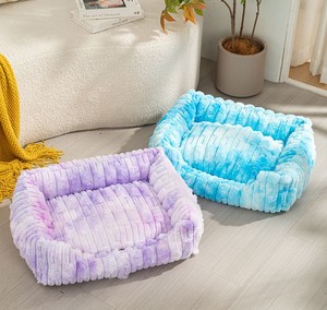 Tempat Tidur Hewan Peliharaan Bulu Kelinci Mewah, Hangat di Musim Dingin, Terbungkus Sepenuhnya, Sofa Anjing Kucing yang Nyaman, Bantal Lembut, Sarang Hangat untuk Hewan Peliharaan Indoor Kecil dan Sedang - Product Image 5