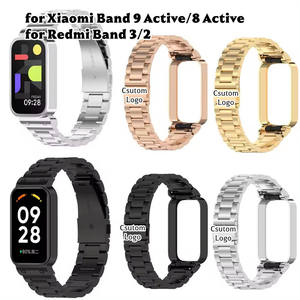 Correa de Repuesto de Acero Inoxidable para <span class=keywords><strong>Redmi</strong></span> Band 3 2, Compatible con Xiaomi Smart Band 8 <span class=keywords><strong>9</strong></span> Active - Product Image 1
