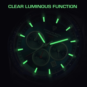 Montre à quartz pour homme avec cadran de 45 mm, bracelet en acier inoxydable, style simple, sport, affaires, étanche, lumineuse, avec calendrier et aiguilles - Product Image 5