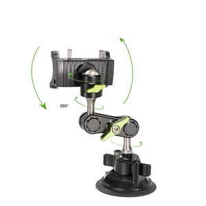 Nouveau Support de luxe en alliage d'aluminium pour Selfie Stick avec ventouse 360 Support de téléphone de voiture rotatif pour Support de téléphone portable de voiture - Product Image 4