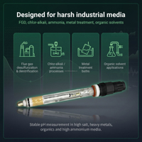 pH Meter Digital 0.0-14.0 Akurasi Tinggi Online XF260E Sensor pH Suhu Tinggi