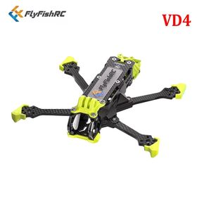 FlyFishRC Volador VD4 O4 Pro FPV Frame de 4 pulgadas compatible con <span class=keywords><strong>DJI</strong></span> O4 Air Unit Pro para kit de cuadricóptero FPV Freestyle, piezas de <span class=keywords><strong>RC</strong></span> - Product Image 1