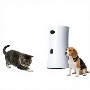 Distributeur intelligent d'aliments pour animaux de compagnie, directement de l'usine, pour chiens et chats, caméra HD rotative à 360°, communication vocale, application de contrôle à distance, en plastique, rechargeable, élégant - Product Image 2