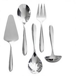 Ensemble de couverts modernes écologiques de qualité supérieure pour les repas quotidiens, les fêtes et les cadeaux |   Cuillère, fourchette et couteau en acier inoxydable - Product Image 1