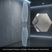 Prototypé d'hélice de drone en résine imprimée en 3D sur mesure (SLA) – Stéréolithographie, Prototypage Rapide, Tests de Recherche et Développement Aérodynamique pour UAV