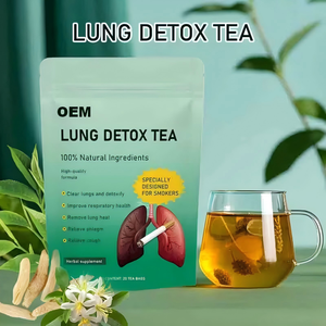 Té Desintoxicante Pulmonar OEM para Fumadores, Ingredientes Naturales, Jengibre, Limpiador de Pulmones, Alivia la Tos y la Flema, 20 Bolsitas de Té - Product Image 4