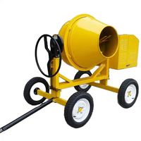 Bétonnière à essence de 500 litres, mélangeur de ciment et de mortier portable pour la construction routière et les projets de construction.