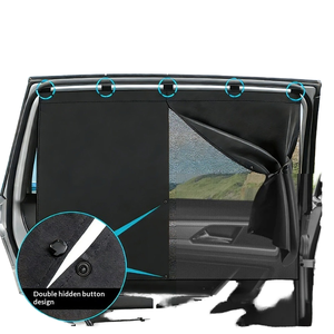 2026 Nuevas Persianas Magnéticas de <span class=keywords><strong>Doble</strong></span> Capa con Patrón de Malla, Ajuste Universal para Ventanas Laterales, Parasol para Coche con Ventosa, Uso de Verano - Product Image 1