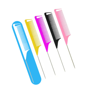 New Hair Salon Styling Steel Needle Pointed Tail Plastic Comb High Temperature Anti-Static Highlight Hair Comb