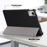 Support à trois volets mince aimant tablette étui de protection couverture intelligente pour Lenovo Tab M11 TB330FU/Xiaoxin Pad 2024 TB331FC