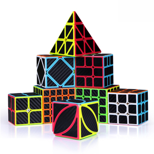 Cubo Mágico de Fibra de Carbono de Alta Rentabilidad, 2x2, 3x3x3, 4x4, 5x5, Pirámide, Hoja, Cubo de Velocidad <span class=keywords><strong>3x3</strong></span>, Rompecabezas para Niños, Juguetes Infantiles - Product Image 1