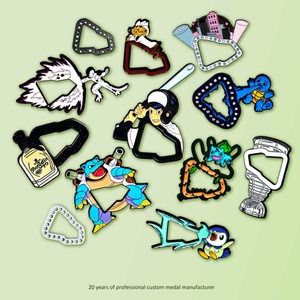 Pin de esmalte metálico mexicano personalizado para gimnasio, conector magnético de aviación masónico, chapado en oro, con diseño de anime y motivos de ropa, para fabricantes - Product Image 1