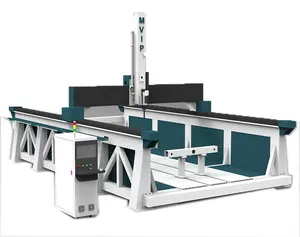 Mesin pemotong busa EPS 3D tugas berat, mesin pemotong CNC 5 sumbu untuk mesin pemotong cetakan busa spons plastik kayu