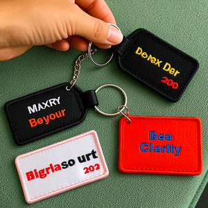 Fabrika doğrudan fiyat özel işlemeli anahtarlık uçuş etiketi motosiklet nakış dokuma anahtar etiketi uçak ekip Jet etiketi <span class=keywords><strong>Pilot</strong></span> - Product Image 4