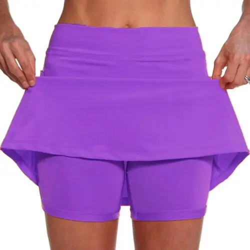 Женская быстросохнущая юбка King Mcgreen Star с высокой посадкой для йоги, бега, с защитой от возгорания, элегантное универсальное нижнее белье для тенниса