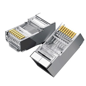 Connecteur RJ45 LINKYZ 8P8C Cat5e Cat6a UTP SFTP pour câble Ethernet, prise 4 cœurs <span class=keywords><strong>CCAV</strong></span>, connecteur POE - Product Image 5