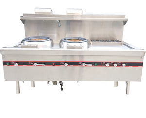 Sang trọng thương mại thép không gỉ Trung Quốc Chảo phạm vi Propane gas 2 Burner bếp - Product Image 1