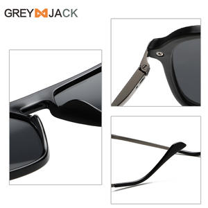 Lunettes de soleil unisexes Greyjack, monture noire en TR métal, verres TAC, protection UV400, type 3, pour la mode, les activités de plein air, la conduite et le cyclisme - Product Image 1