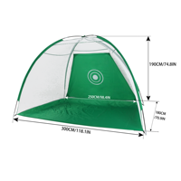 Filets d'aide à la frappe de golf Filets d'entraînement de golf multi-cibles portables Filet de golf de sport intérieur et extérieur pour l'entraînement au déchiquetage d'arrière-cour
