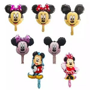 New mini cartoon Mickey Mouse head balloon globos kids birthday baby kids inflatable toys shower decoration foil balloon