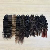 Fournisseur d'usine, Vente chaude : Extensions de cheveux humains pré-séparées, bouclées birmanes T30 Ombré Brun, pour tresses au crochet style bohème, pour revendeurs