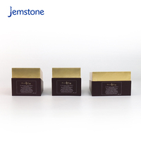 Emballage en carton magnétique biodégradable pour boîte à thé en verre, parfum, couvercle et base noirs, ensemble d'emballage cadeau, logo personnalisé