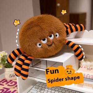 M<span class=keywords><strong>élodie</strong></span> Halloween Super Doux En Peluche Couette Ensemble Araignée Citrouille Chauve-Souris Fantôme Poupées Broderie PP Coton Remplissage Trick Treat Party - Product Image 1