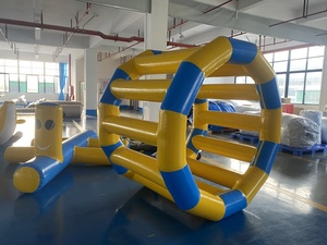 Rodillo de <span class=keywords><strong>rueda</strong></span> caliente inflable de grado comercial, ruedas rodantes de agua inflables flotantes, rodillo para caminar sobre el agua - Product Image 3