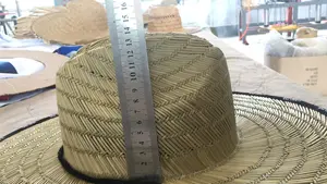 Summer Wholesale Adult Mat Straw +Rush Straw Lifeguard Hat China High End Custom Unisex Beach Sun Straw Hats