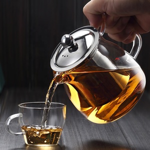 <span class=keywords><strong>Teiera</strong></span> in Vetro Trasparente Personalizzata con Infusore Rimovibile, Bollitore in Vetro Sicuro per Piano Cottura - Product Image 3